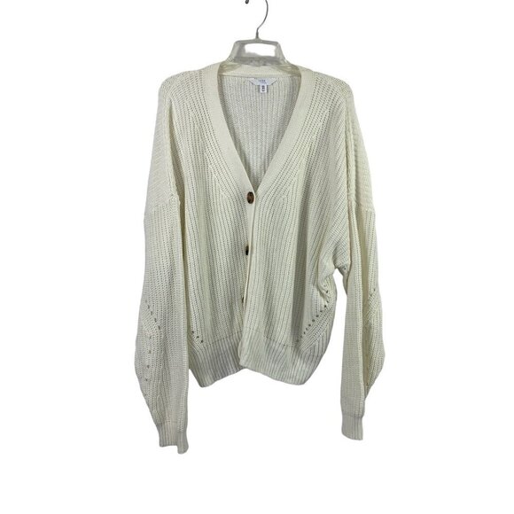 Time & Tru Sweaters - Time & Tru Women's Knitted Cream Sweater
